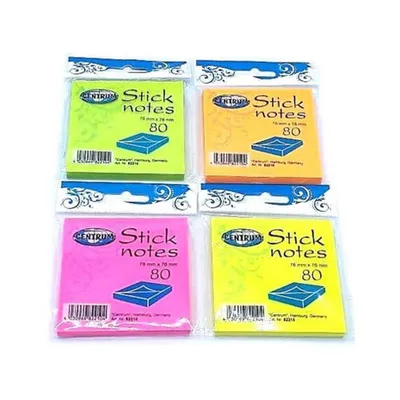 Obrázok produktu pre Centrum 24 x 80 samolepiacich bločkov 76 x 76 mm neón 82210