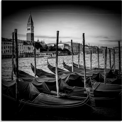 Produktbild von ARTland Leinwandbild Venedig Canal Grande & Markusturm II Größe: 70x70 cm