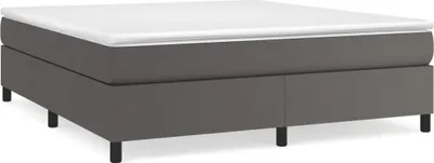 Obrázek produktu pro vidaXL Box spring bed frame grey 180x200 cm Imitace kůže