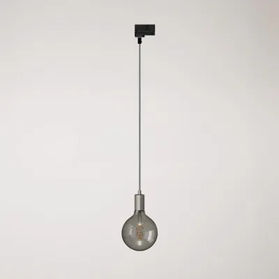 Immagine prodotto di Creative Cables - Lampada a sospensione industrial con cavo tessile e adattatore per binario -lampadina non inclusa