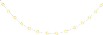 Immagine prodotto di Catena luminosa MagicHome Natale, fiocchi di neve, PVC, 15xLED bianco caldo, 1.4 m + 0.3 m, 2xAA