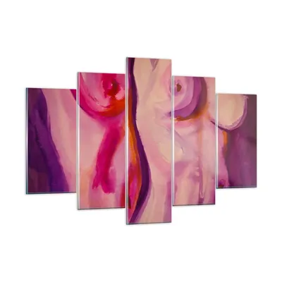 Produktbild von Bilder auf glas - Frau Tat Körper - 150x100cm - Glasbilder - Wandbilder - Kunstdruck - zum Aufhängen bereit - Wanddekoration aus Glas - Glas Bilder - Wandbild auf Glas - 5 Teile - GEA150x100-3812