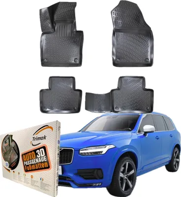 Produktbild von Trimak Autofußmatten kompatibel mit VOLVO XC90 2.Gen ab 2015 Auto Allwetter Gummimatten