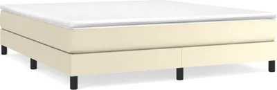 Produktbild von Boxspringbettgestell Creme 160x200 cm Kunstleder