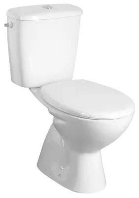 Produktbild von MIGUEL Kombi-WC inkl. Betätigungsplatte 3/6l, Abgang senkrecht, Weiß