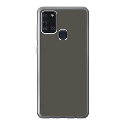 Produktbild von MuchoWow® Handyhülle Schutzhülle Hülle für Samsung Galaxy A21s Grau - Farben - Einfarbig Silikon Softcase Handy Hülle - Hartschale