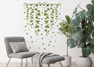 Produktbild von Decords Wandtattoo-Set mit Blumen, Modell 035-086 – Ausführung: Standardausführung