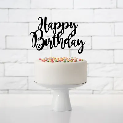 Produktbild von HOMLA Figur HAPPY BIRTHDAY auf einer Torte 21x22,5 cm