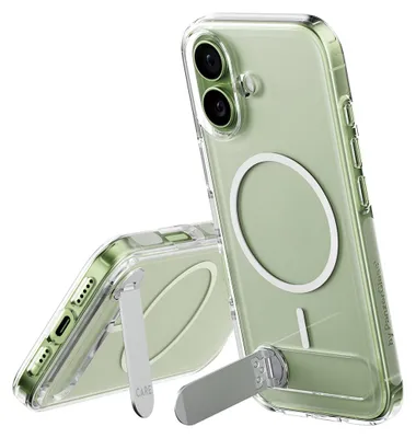 Produktbild von PanzerGlass CARE™ by ® Kickstand Case Transparent m. MagSafe iPhone 17, Cover, Apple, Apple - iPhone 17, Transparent