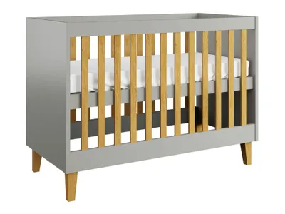 Produktbild von Kinderbett KUBI mit 3 Gitterplätzen Grau