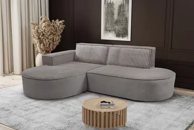 Produktbild von Kaiser Möbel Modernes L-förmiges Designer-Ecksofa Modena Soft Beige Links