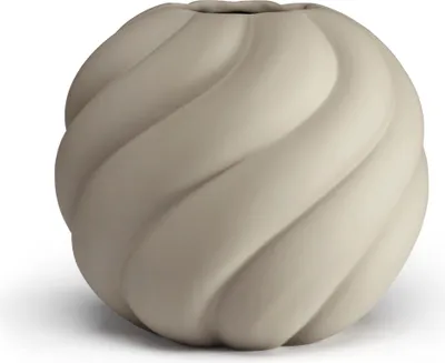 Obrázek produktu pro Váza Twist Ball, 12 cm, písková - COOEE