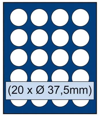 Produktbild von SAFE Münzaufbewahrung NOVA Modell 6337 für 20 Münzen bis 37,5 mm Durchmesser