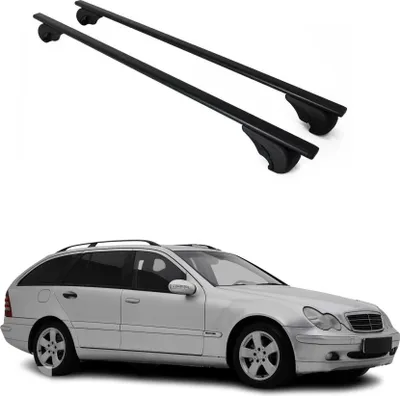 Imagen del producto de Barras de techo transversales para Mercedes  S203 (2000-2007), fabricadas en hierro negro