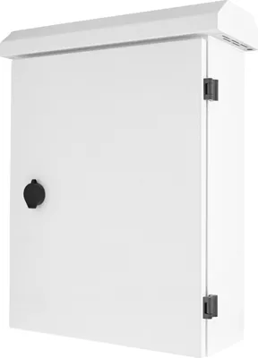 Produktbild von Abschließbarer Wandschrank, 350x140x450mm, IP55, weiß