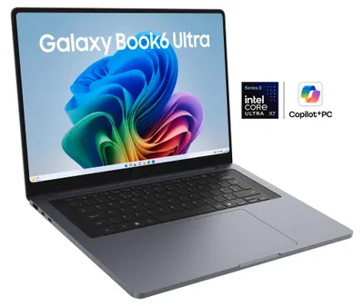Zdjęcie produktu dla Samsung Galaxy Book6 Ultra , Intel Core Ultra X7, 40,6 cm (16"), 2880 x 1800 px, 32 GB, 1 TB, Windows 11 Home