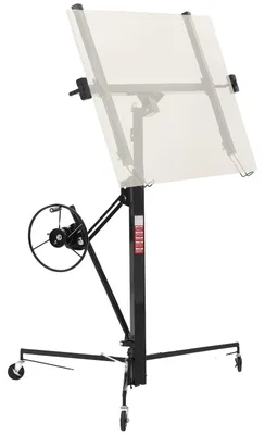 Obrázek produktu pro VEVOR zvedák panelů do max. 68 kg, výška 3353 mm, zvedák sádrokartonu s nastavitelným teleskopickým ramenem, zvedák sádrokartonu, sádrokartonových desek, zvedák panelů, zvedák, nářadí, pro montáž na strop a stěnu (černý)