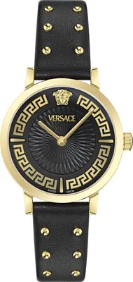 Produktbild von Versace Damenuhr Greca Fortuna Schwarz/Gold VE0A00225