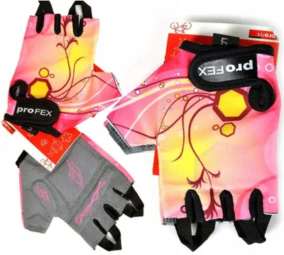 Produktbild von Profex Kinder Fahrradhandschuhe Pink Atmungsaktiv