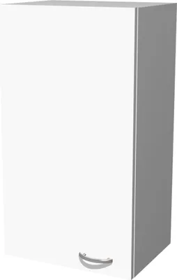 Produktbild von Flex-Well Hängeschrank, weiß matt, 89x50x32 cm, 1 Drehtür, 2 Einlegeböden, Anschlag reversibel, zerlegt, Melaminbeschichtete Spanplatte