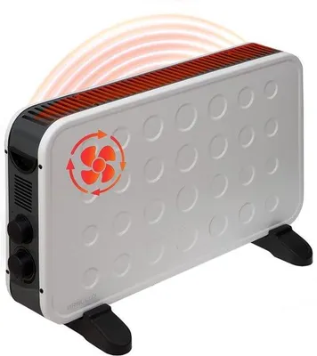 Obrázek produktu pro WT2K Elektrické topení, 2000 W, s ventilátorem, mobilní topení, elektrické radiátory, konvektory, elektrické topení, 2 stojany, termostat, bílé, turbosu