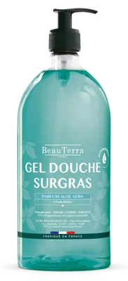 Image de Gel douche à l'aloe vera Beauterra 1000 ml