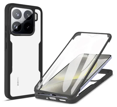 A phone case and a disassembled phone case are shown against a white background.