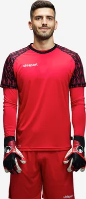 Produktbild von uhlsport Torwarthandschuhe POWERLINE SUPERGRIP+ HN Unisex 1011304_01 rot/schwarz/weiß 9.5