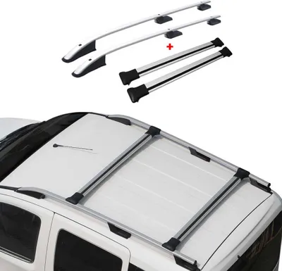 Immagine prodotto di Barre portatutto + portapacchi per Fiat Fiorino Qubo Nemo Peugeot Bipper 2008-2022 Grigio