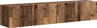 Produktbild von TV-Wandschrank 2 pcs Altholz 78,5 x 31 x 29,5 cm Holzwerkstoff