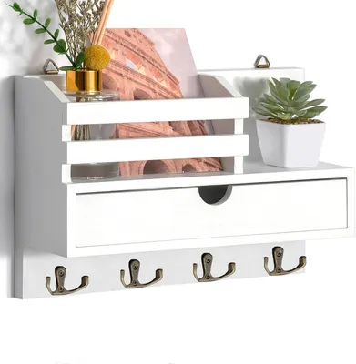 Productafbeelding van Houten Sleutelkast met Plank en Accessoireopslag
