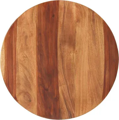 Produktbild von vidaXL Tischplatte Massivholz Akazie Rund 25-27 mm 50 cm