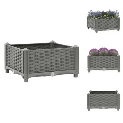 Obrázok produktu pre vidaXL Zvýšený záhon 40x40x23 cm polypropylén - Kvetináče a sadenice