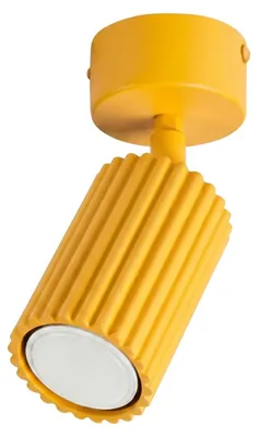 Immagine prodotto di Plafoniera KARBON 1 giallo 1xGU10 10W alluminio 18x7x7cm Sollux Lighting