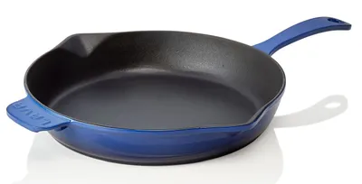 Immagine prodotto di Padella in ghisa smaltata LAVA blu con beccuccio ØxH: 28,5 x 5,3 cm