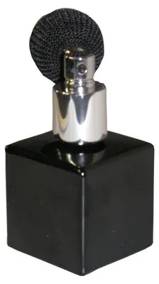 Produktbild von 1 Parfümflacon leer 50 ml mit Zerstäuberpumpe und Kappe Silber Kaiserin