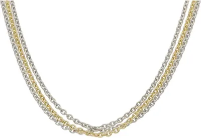 Produktbild von JuwelmaLux Halskette drei Reihig 925/000 Sterling Silber JL30-05-2695 40 cm