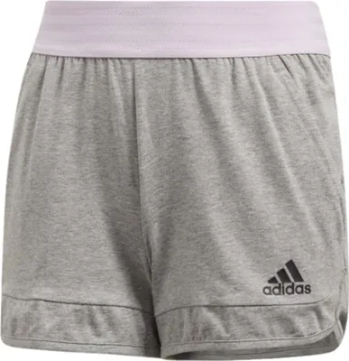 Produktbild von Adidas ID Baumwolle, Workout-Shorts, Weiblich, Kind, Schwarz, Grau, Pink, 128 cm, Einfarbig