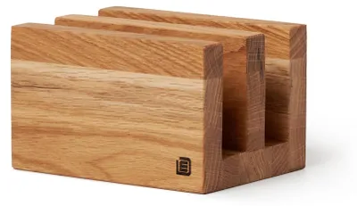 Imagen del producto de Omgoods - Soporte de madera para 2 tablas de cortar de roble, hecho a mano