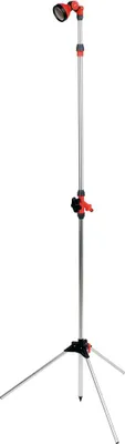 Produktbild von Teleskop-Gartendusche 175–229 cm mit Dreibeinstativ und Schnellanschluss für Gartenschlauch – freistehende Outdoor-Dusche für Garten, Camping und Freizeit