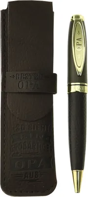 Produktbild von History & Heraldry Bamboo Persönlicher und individueller Kuli Kugelschreiber Stift mit Namen und Spruch Personalisiertes Etui Monogramm-Design persönliches Geschenk (Kuli Opa)