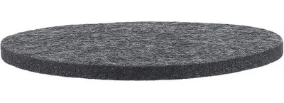 Produktbild von 60 Filz-Untersetzer, rund, 10 cm Durchmesser, dunkelgrau. Filz-Untersetzer, 5 mm dick, geeignet für