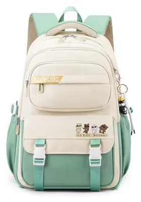 Produktbild von Schulrucksack Teenager College Tagesrucksack Rucksack Schule Schultaschen Herren Damen Daypack Laptop Rucksack Grün