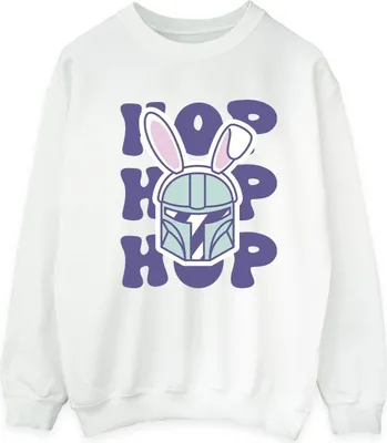 Produktbild von Star Wars - "The Mandalorian Hop Into Easter" Sweatshirt für Herren BI46745 (M) (Weiß)