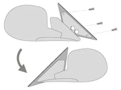 Produktbild von Spiegeladapterplatten geeignet für OPEL VECTRA B..