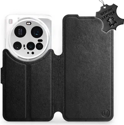 Produktbild von Echtleder Handyhülle für Xiaomi 15 Ultra, Mobiwear Leather, Schwarz