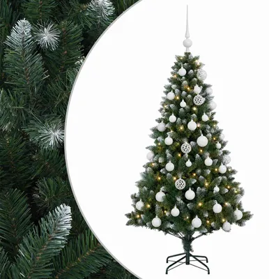 Imagen del producto de vidaXL Árbol de Navidad artificial con adornos, 120 cm, 150 luces LED