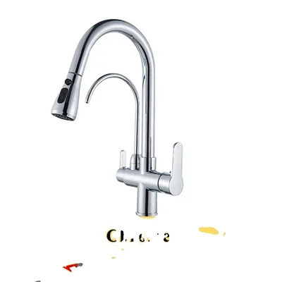 Obrázek produktu pro Kuchyňská vodovodní baterie, čištěná voda, dvojitá rukojeť, chrom A