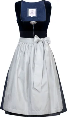 Produktbild von MarJo Damen Dirndl HEIDI Midi Dunkelblau