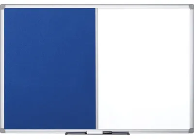 Immagine prodotto di Bi-Office Bi-office Maya lavagna multifunzionale 120 x 90 cm (L x A) Acciaio Materiale lavagna: Feltro blu bianco